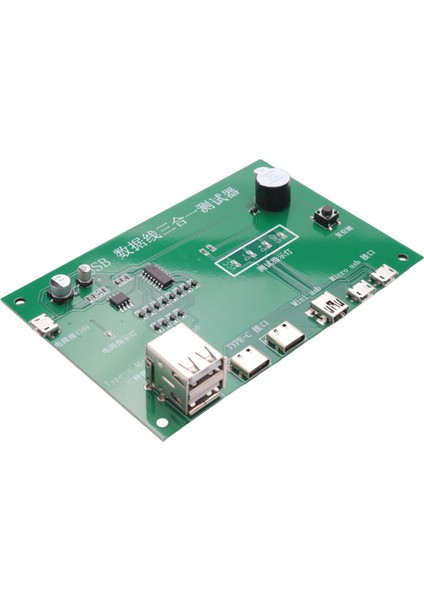 3 In 1 USB Kablosu Test Cihazı Şarj Kablosu Test Kartı Tpye-C Mini USB Miniusb Pcb Kartı Veri Kablosu Test Armatürü (Yurt Dışından)