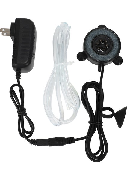 LED Akvaryum Hava Kabarcığı Hafif Balık Tankı Kabarcık Taş Diski 6 Renk Değiştirmeli (Us Plug) (Yurt Dışından)