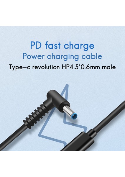 Laptop Pd Hızlı Şarj Kablosu Type-C, 65W DC4530 Şarj Kablosu Kablosu Için Uygundur (Yurt Dışından) modelleri