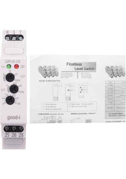 Grv8-04 M460 3 Fazlı Gerilim Izleme Rölesi Faz Sırası Faz Hatası Koruma Gerilim Kontrol Rölesi (Yurt Dışından) modelleri