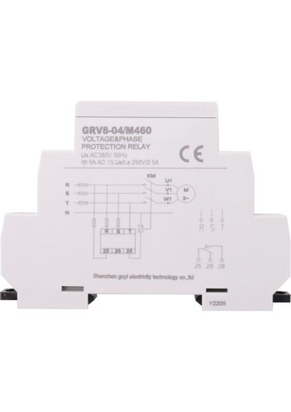 Grv8-04 M460 3 Fazlı Gerilim Izleme Rölesi Faz Sırası Faz Hatası Koruma Gerilim Kontrol Rölesi (Yurt Dışından) fırsatları