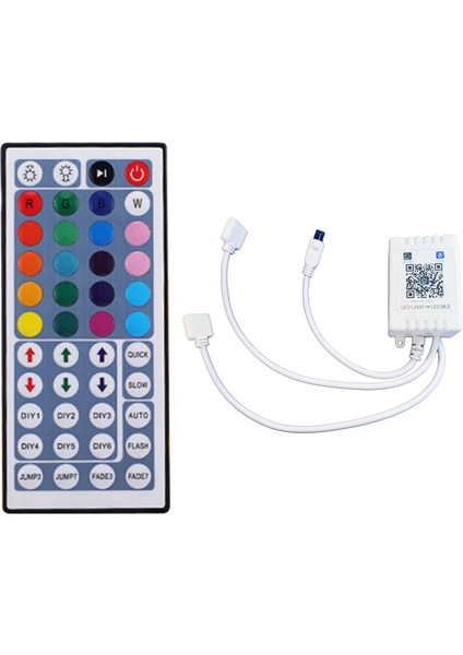 Rgb Bluetooth Denetleyici + 44 Tuşlar Uzaktan Kumanda Rgb Ir Rf LED Denetleyici Dc 5-24 V WS2811 WS2812 LED Işık Şeridi Için (Yurt Dışından)