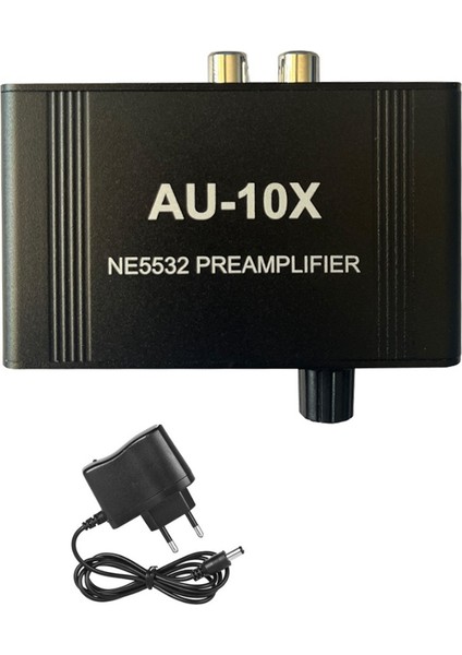 AU-10X NE5532 Stereo Ses Sinyali Ön Amplifikatör Amp Kulaklık Amplifikatörü Kurulu Kazanç 20DB Rca 3.5mm Ses Kontrolü Ab Tak (Yurt Dışından)