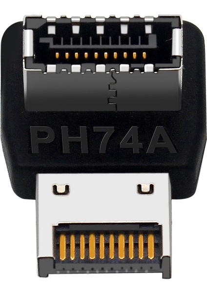 Bilgisayar Anakartı Type-E USB 3.1 Type-E Arayüzü 90 Derece Direksiyon Dirseği Ön Type-C Takılı ADAPTÖR(PH74A) (Yurt Dışından)