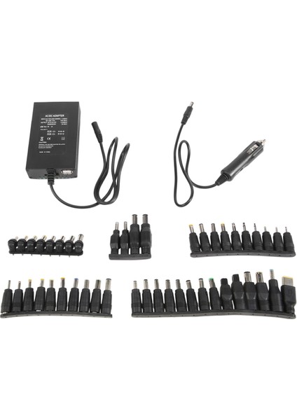 Evrensel 12 V-24 V Ac Güç Adaptörü Ayarlanabilir Araba Ev Şarj Cihazı USB12V Güç Kaynağı 100 W 5A Dizüstü Bilgisayar ile 38 Adet Dc Konnektör (Yurt Dışından) fiyatları