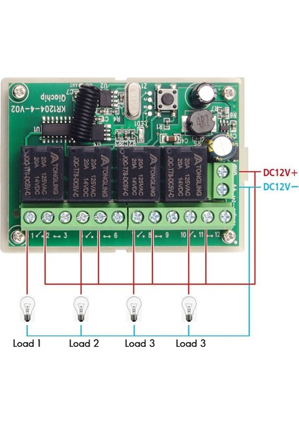 433 Mhz Alıcı Kablosuz Uzaktan Kumanda Anahtarı Motor Kontrolörü Dc 12 V 24 V 4ch Röle Modülü Verici Dıy (Yurt Dışından) fırsatları
