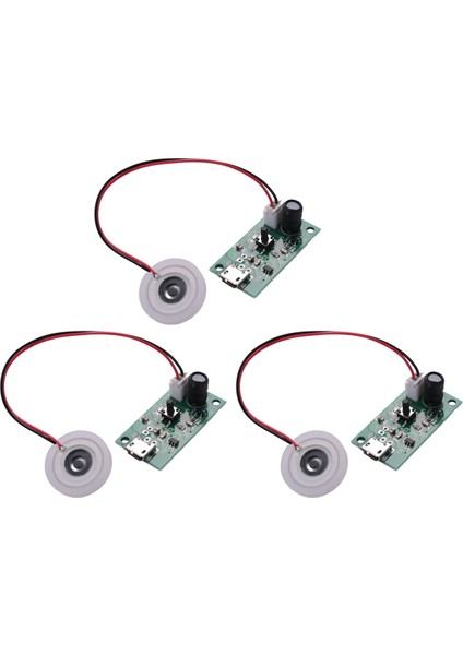 3 Adet Mist Maker Atomizasyon Plakası 5V USB Nemlendirici Modülü ile Entegre Devre Kartı Sürücüsü ve Zamanlama Anahtarı (Yurt Dışından) fiyatları