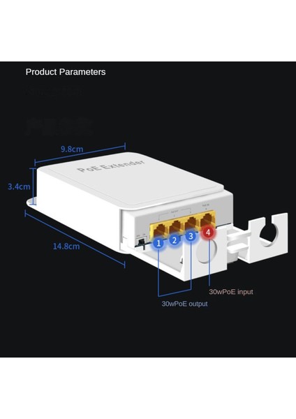 3 Bağlantı Noktalı Dış Mekan Poe Gigabit Genişletici 1'i 3 Arada Poe Tekrarlayıcı, 1000MBPS Su Geçirmez Güç ve Veri Iletimi (Yurt Dışından) fiyatları