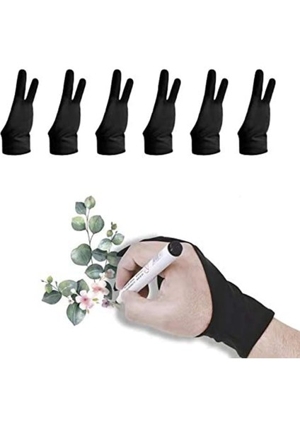 Iki Parmak Sanatçı Eldiveni 6 Adet, Grafik Tablet Boyama Eskiz Iyi (Orta) Için Leke Önleyici Çizim Eldiveni (Yurt Dışından) fırsatları