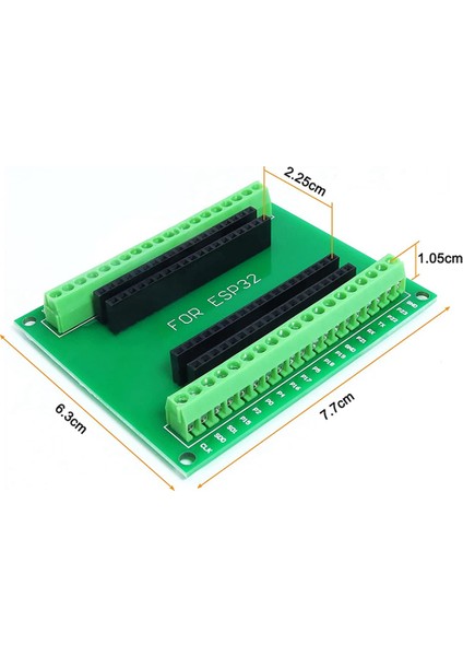 2 Adet ESP32 Kesme Panosu Gpıo 1 Into 2 Için 38PIN Dar Sürüm ESP32 Esp-Wroom-32 Mikrodenetleyici Geliştirme Kartı (Yurt Dışından)
