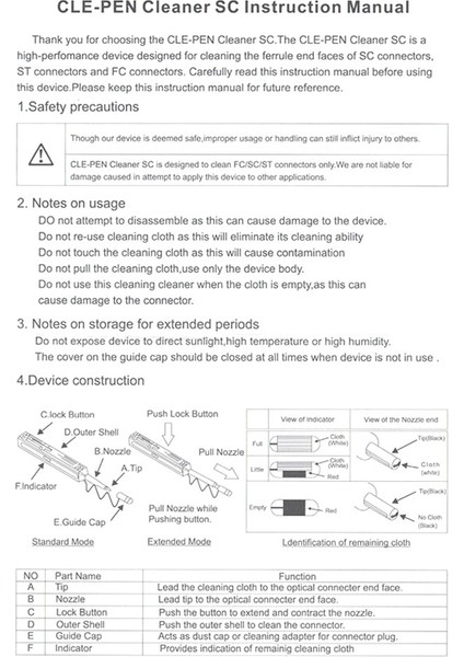 Sc//st Temizleme Aleti 2.5mm Temizleme Kalemi 800 Temizleme Fiber Optik Temizleyici (Yurt Dışından) fiyatları