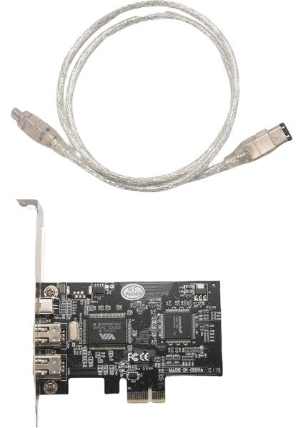 Pcı Express X1 Pcı-E Firewire 1394A IEEE1394 Denetleyici Kartı Masaüstü Için 3 Bağlantı Noktası (Yurt Dışından)