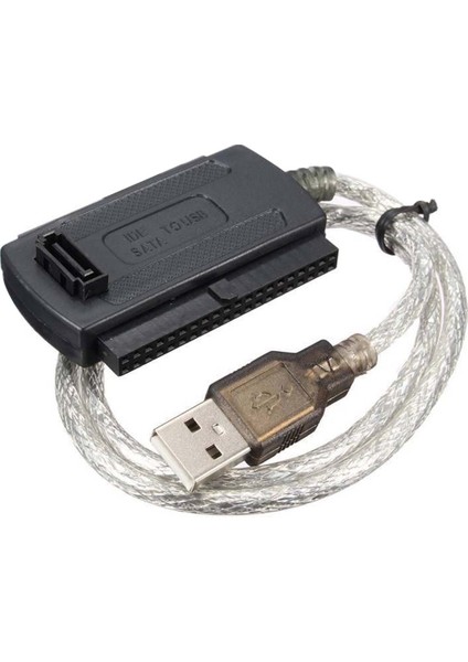 USB 2.0 Erkek - Ide Sata 2.5 "3.5" Dönüştürücü Adaptör Kablosu Sabit Disk HDD Siyah (Yurt Dışından)