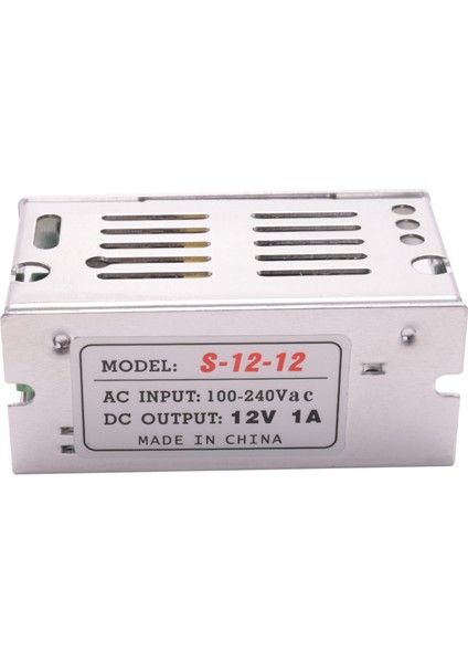 Gerilim Trafosu Güç Kaynağı Ac 110/220V - Dc 12V 1A Gümüş (Yurt Dışından) fırsatları