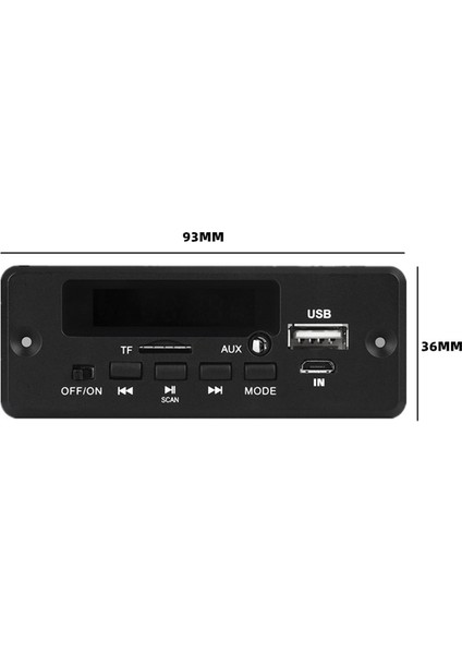 2X25 W 50 W Amplifikatör Mp3 Çalar Dekoder Kurulu 5 V-12 V Bluetooth 5.0 Araba Fm Radyo Modülü Desteği Tf USB Aux Oyuncu Dekoder (Yurt Dışından)