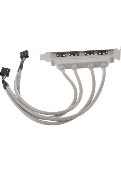 Anakart 4 Bağlantı Noktalı USB 2.0 - 9 Pim Başlık Braketi Uzatma Kablosu (Yurt Dışından) modelleri
