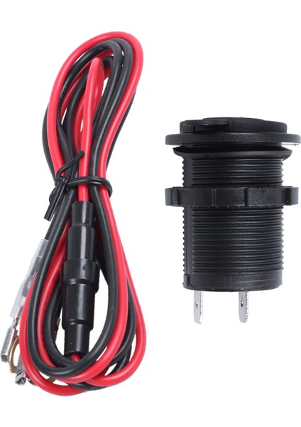 Çıkış Prizi Çakmak Dahil. 60CM Kablo Kartı Soketi Motorlu Araba 12V / 24V (Yurt Dışından)