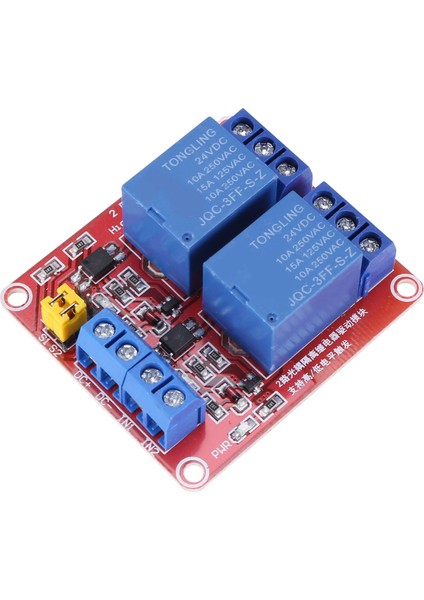 Dıy 2-Ch Yüksek/düşük Seviye Röle Genişletme Devre Kartı Modülü Dc 24 V (Yurt Dışından)