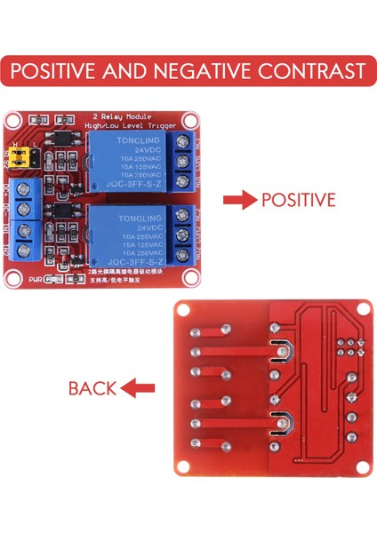Dıy 2-Ch Yüksek/düşük Seviye Röle Genişletme Devre Kartı Modülü Dc 24 V (Yurt Dışından) modelleri