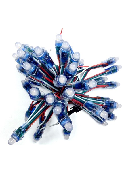 50 Adet 4 M/6.5 Metre DC5V WS2811 Tam Renkli LED Piksel Işık Modülü 12MM 10 cm Teller IP68 Su Geçirmez Rgb Dijital LED Dizeleri (Yurt Dışından)