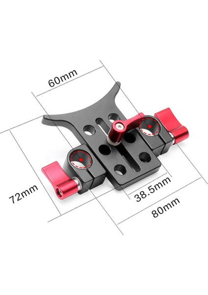 Alüminyum Alaşım 15 mm Telefoto Lens Braketi Adaptörü Uzatma Tüpü Klipsi 5d3 5d2 Slr Dslr Kamera Için, Siyah (Yurt Dışından) fırsatları