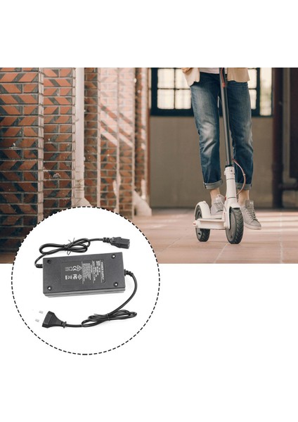 Elektrikli Scooter Için Güç Adaptörü 48V Şarj Adaptörü Parçaları Güç Şarj Cihazı (Ab Tak) (Yurt Dışından)