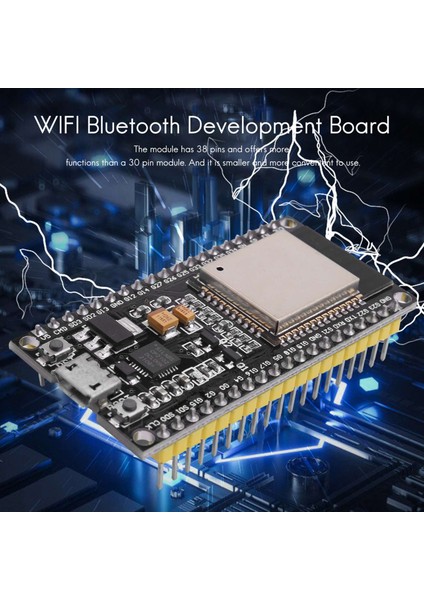 ESP32 Nodemcu Modülü Wlan Wifi Dev Kit C Geliştirme Kartı, CP2102 ile Uyumlu (Yurt Dışından)