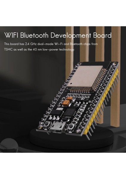 ESP32 Nodemcu Modülü Wlan Wifi Dev Kit C Geliştirme Kartı, CP2102 ile Uyumlu (Yurt Dışından)
