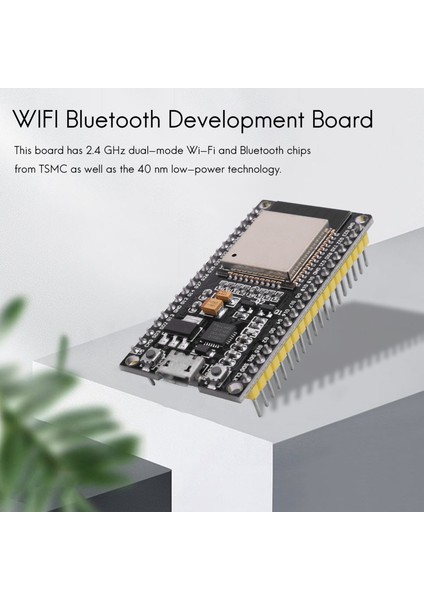 ESP32 Nodemcu Modülü Wlan Wifi Dev Kit C Geliştirme Kartı, CP2102 ile Uyumlu (Yurt Dışından)