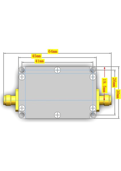 10M-6GHZ Yüksek Düzlük Amplifikatör Düşük Gürültü Amplifikatör Kazanç 30DB Rf Sinyal Sürüş Alıcı Ön Uç (Yurt Dışından) fiyatları