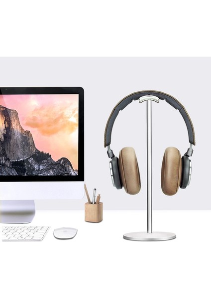 Kavisli Kulaklık Standı Raf Sağlam Metal Gaming Headset Masa Danışma Ekranı Için Katı Tabanlı Kulaklık Tutucu Askı, C (Yurt Dışından) fiyatları