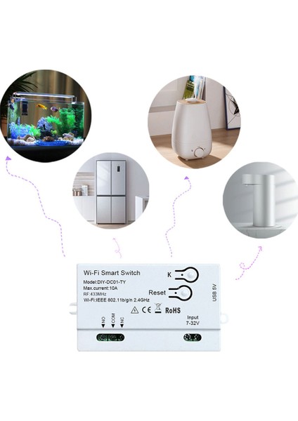 Tuya Wifi Akıllı Anahtar Dıy Zamanlayıcı + Uzaktan 1ch 7-32V USB 5V 2.4g Wifi Smartlife Alexa Iftt Için Ev Otomasyon Modülü (Yurt Dışından) fiyatları