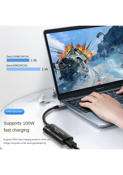 DC7909 Dişi Tip-C Çok Fonksiyonlu Adaptör Kablosu Desteği Pd3.0 100 W Dizüstü Güç Dc Dönüştürme Adaptörü (Yurt Dışından) fiyatları