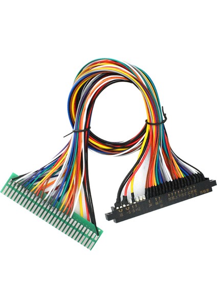 28PIN Jamma Uzatma Kablosu Arcade Oyun Makinesi Jamma Kablo Demeti Konnektörleri Altın Parmak Arcade Oyun Parçaları Madeni Para Operatörü (Yurt Dışından)
