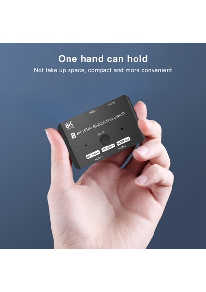 8k -Uyumlu Anahtar 2x1 1x2 Çift Yönlü Anahtarlayıcı 4'ü 1 Arada Çıkış -Uyumlu Anahtarlayıcı Bölücü 8k 60Hz 4K 2k 120Hz (Yurt Dışından) fırsatları