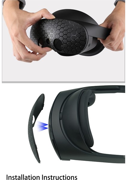 Aksesuarlar Için Ön Koruyucu Ped Silikon Göz Kapağı Maskesi Için (Yurt Dışından)