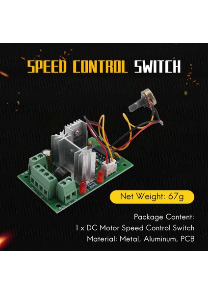 12V 24V 30V 120W Pwm Ayarlanabilir Volt Dc Motor Hız Kontrol Cihazı Ccm2 (Yurt Dışından)