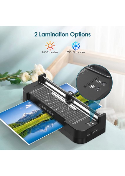 4'ü 1 Arada Laminasyon Termal Laminasyon Kiti Ofis Ev Sınıfı Için Laminasyon Makinesi-Us Plug (Yurt Dışından) modelleri