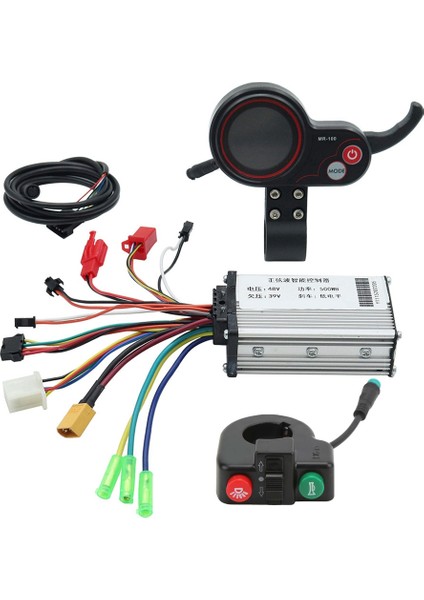 48V 500W Denetleyici MR-100 LCD Ekran Metre Pano + Elektrikli Scooter Için Anahtar Düğmesi (Yurt Dışından)