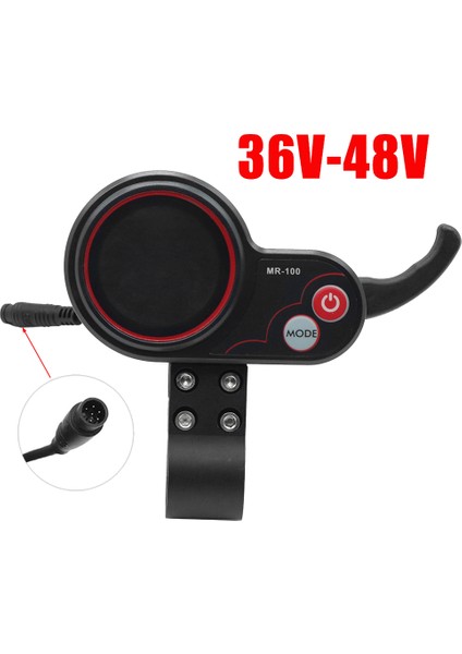 48V 500W Denetleyici MR-100 LCD Ekran Metre Pano + Elektrikli Scooter Için Anahtar Düğmesi (Yurt Dışından)