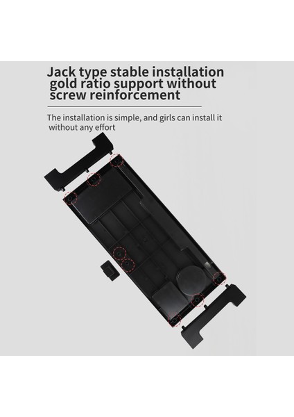 Bilgisayar Monitörü Standı Ekran Yükseltme Braketi Monitör Yükseltici Standı 3 Adet USB Bağlantı Noktası Masaüstü Düzenleyici (Yurt Dışından)