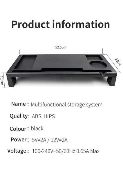 Bilgisayar Monitörü Standı Ekran Yükseltme Braketi Monitör Yükseltici Standı 3 Adet USB Bağlantı Noktası Masaüstü Düzenleyici (Yurt Dışından) fiyatları