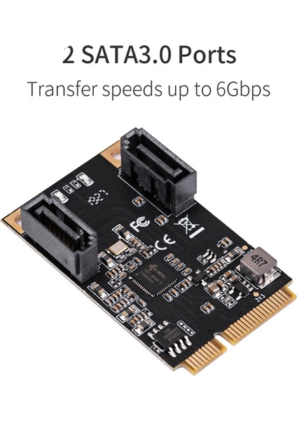 Mini Pcıe 2 Bağlantı Noktası - Sata 3.0 Genişletme Kartı Tam Yükseklikte Mini Pcıe 3.0 Gen3 Yüksek Hızlı Denetleyici Kartı (Yurt Dışından)