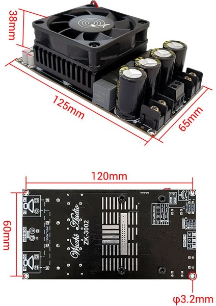 -3002 TPA3255 Saf Arka Seviye Dijital Amplifikatör Kurulu Stereo 300 W X2 Köprülü Mono 600 W Amp Müzik (Yurt Dışından) fiyatları