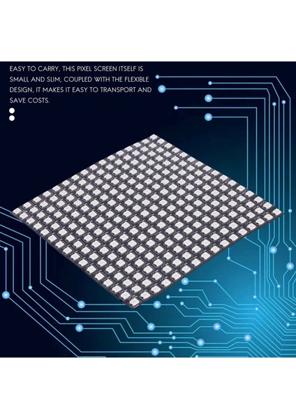 WS2812B LED Rgb Esnek Piksel Panel 16X16 Ayrı Ayrı Adreslenebilir Panel Işık LED Modül Ekranı (Yurt Dışından)