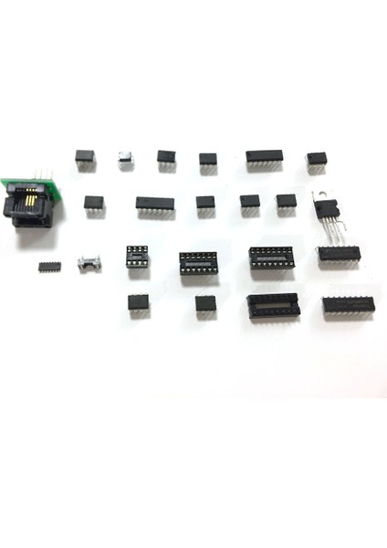 Ic Çip Çeşitleri 150 ADET,OPAMP,OSILATÖR,PWM,PC817,NE555,LM358,LM324, JRC4558,LM393,LM339,NE5532 Dahil. Prizler (Yurt Dışından)