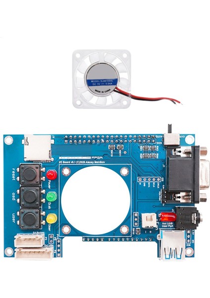 Mister Fpga Io Analog Board V6.1+Fan Için Terasic DE10-NANO Mister Fpga Io Board (Yurt Dışından)