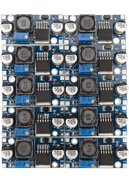 10X LM2596 Dc-Dc Adım Aşağı Güç Modülü 3A Ayarlanabilir Modül Stabil Gerilim 24V Zu 12V 5V 3V (Yurt Dışından)