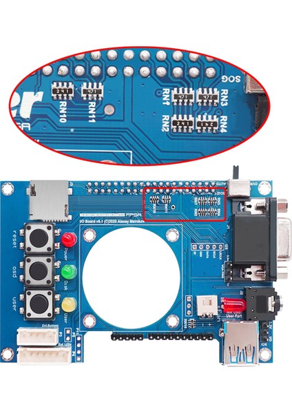 Mister Fpga Io Analog Board V6.1+Fan Için Terasic DE10-NANO Mister Fpga Io Board (Yurt Dışından)