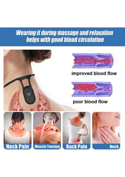 2 Adet Taşınabilir Lenfatik Yatıştırıcı Vücut Şekillendirme Boyun Aleti - Siyah (Yurt Dışından) fırsatları
